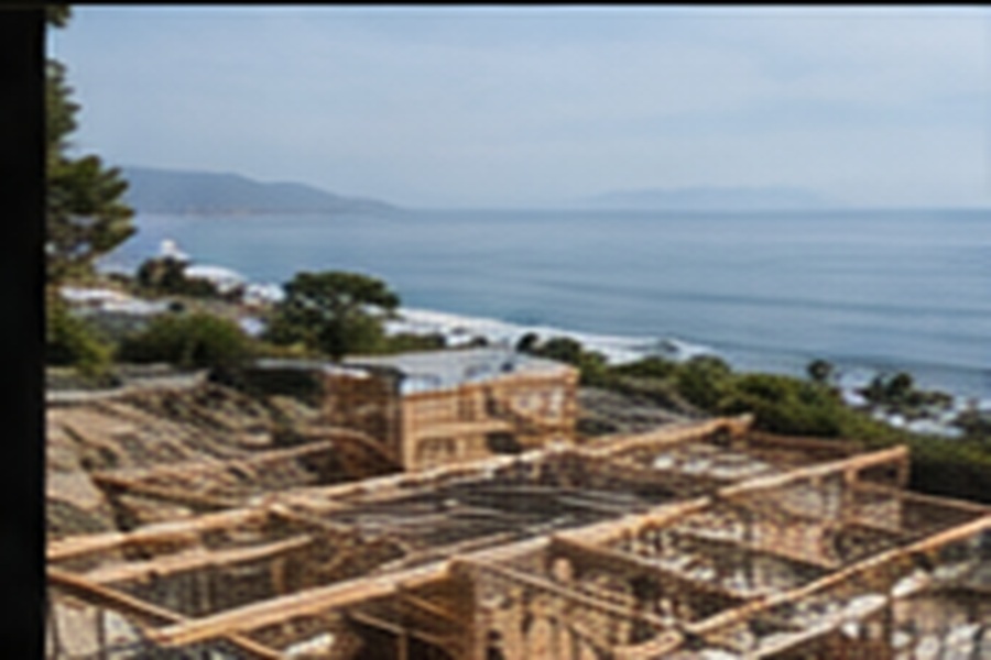 Coastal custom home framing